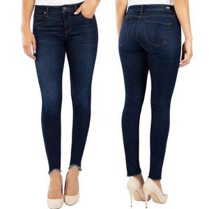 KUT FROM THE KLOTH Donna High Rise Curved Hem Ankle Skinny Jeans Women's Size 8